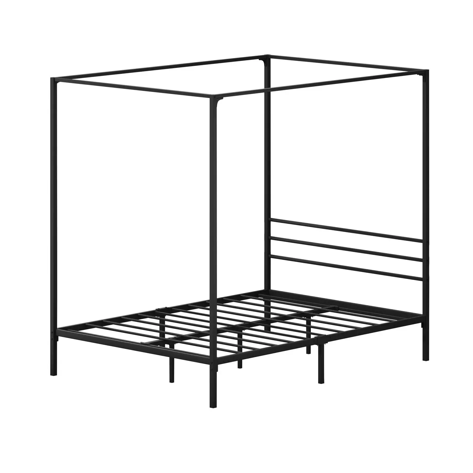 Oikiture Metal Canopy Bed Frame Double Size Platform