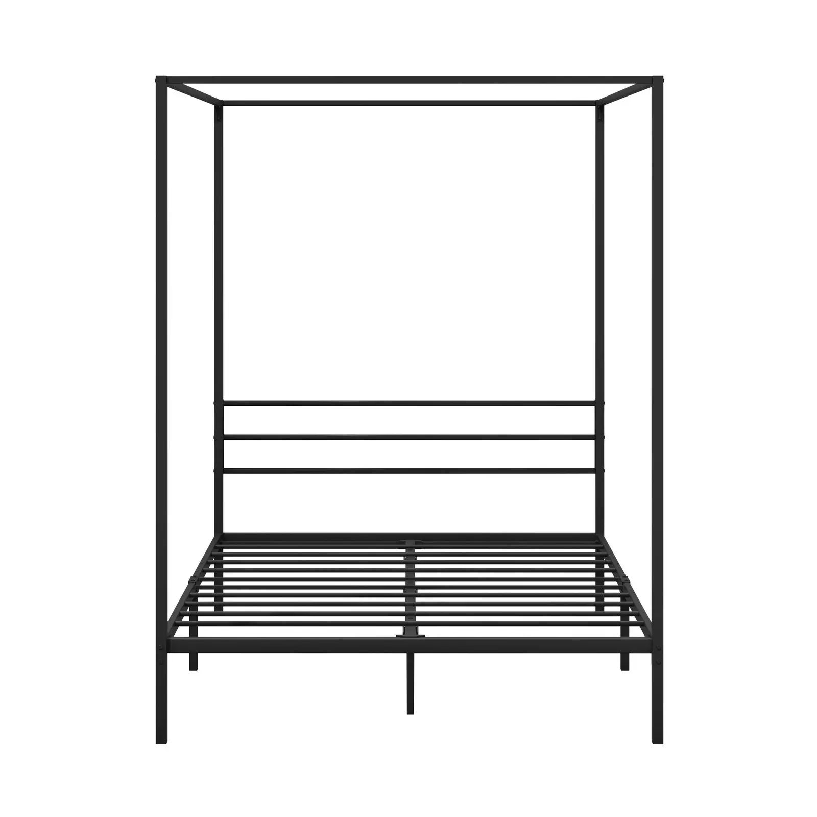 Oikiture Metal Canopy Bed Frame Double Size Platform