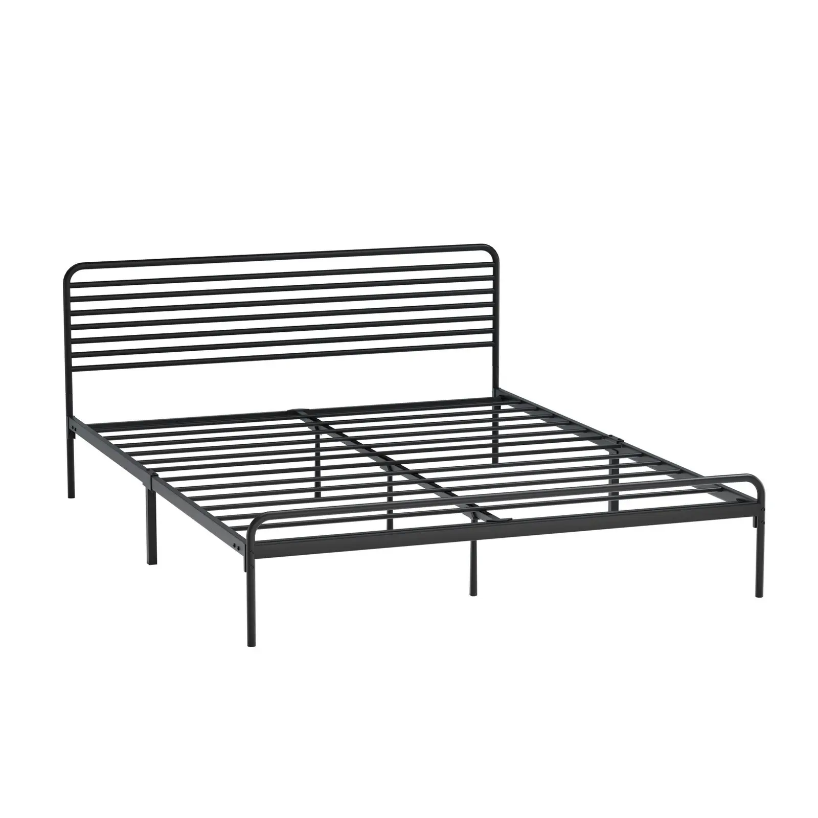 Oikiture Metal Bed Frame Queen Size Beds Platform