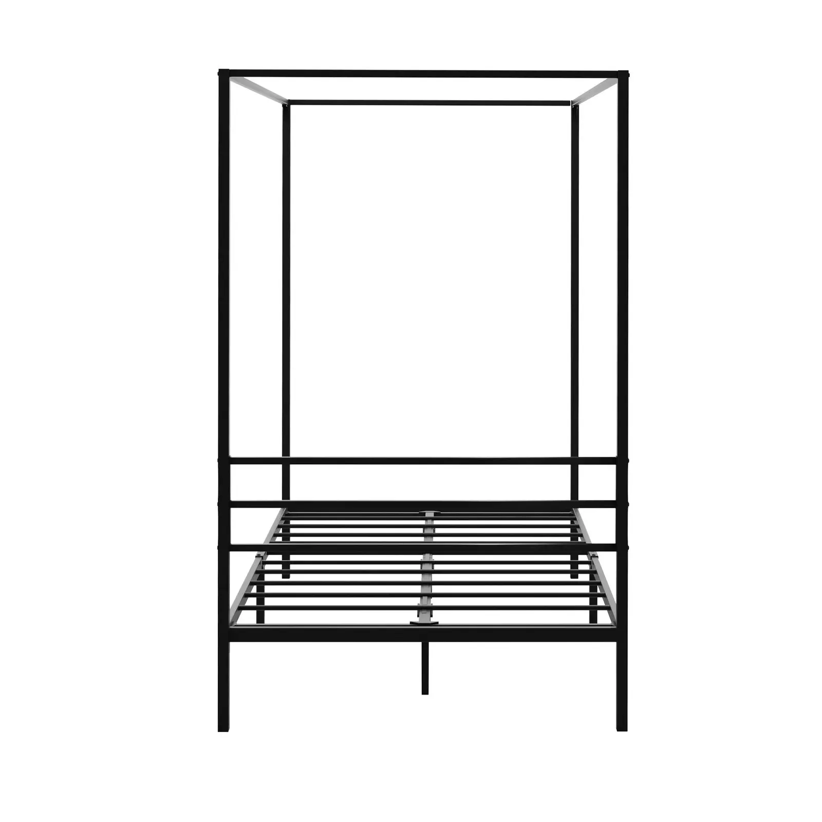 Oikiture Metal Canopy Bed Frame Single Size Platform