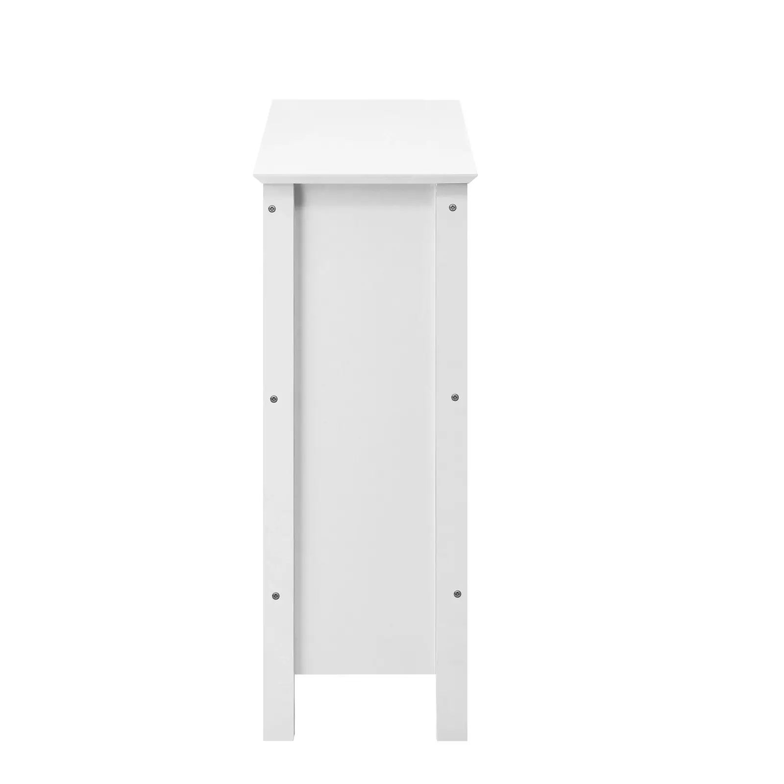 Oikiture 3-Tier Console Table Open Shelf Wood Sofa Table Hall Side Entry White