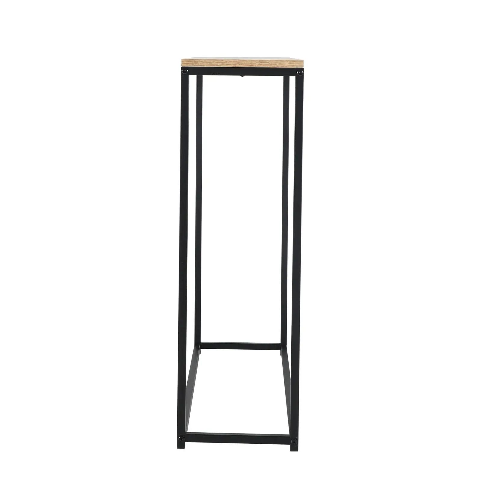 Oikiture Console Table Wooden Tabletop Hallway Desk Entry Display Black&White