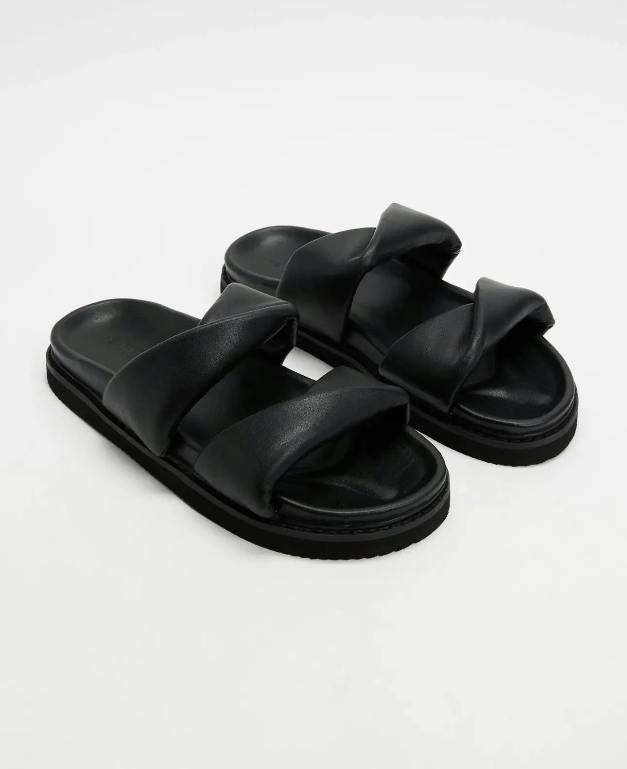 Tacful Leather Sandal Black