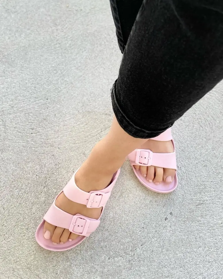 Ripe Slides Pink Human Shoes