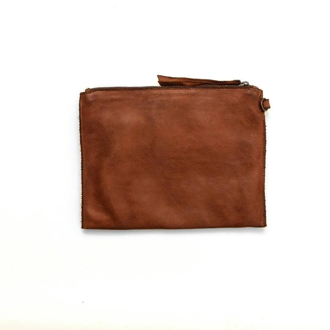 Juju & CO Leather Pouch Cognac