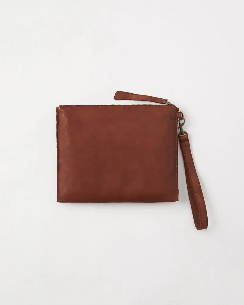 Juju & CO Leather Pouch Cognac