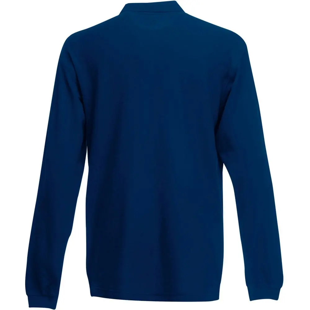 Fruit of the Loom Mens Premium Long Sleeve Polo Shirt