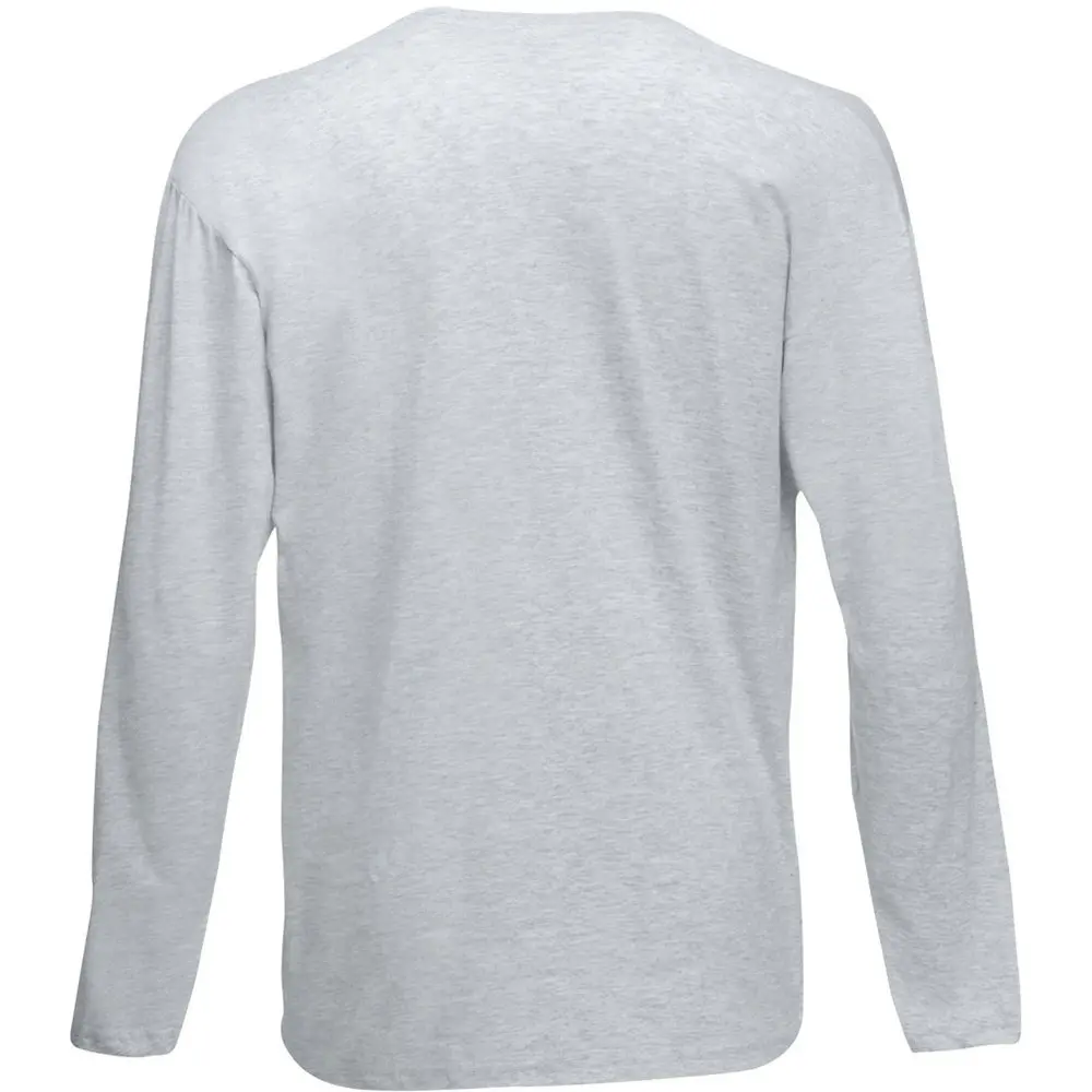 Fruit of the Loom Mens Valueweight Crew Neck Long Sleeve T-Shirt