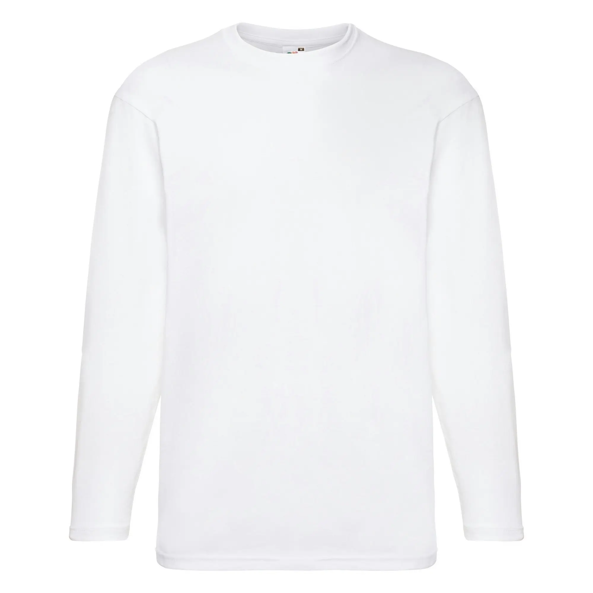 Fruit of the Loom Mens Valueweight Crew Neck Long Sleeve T-Shirt