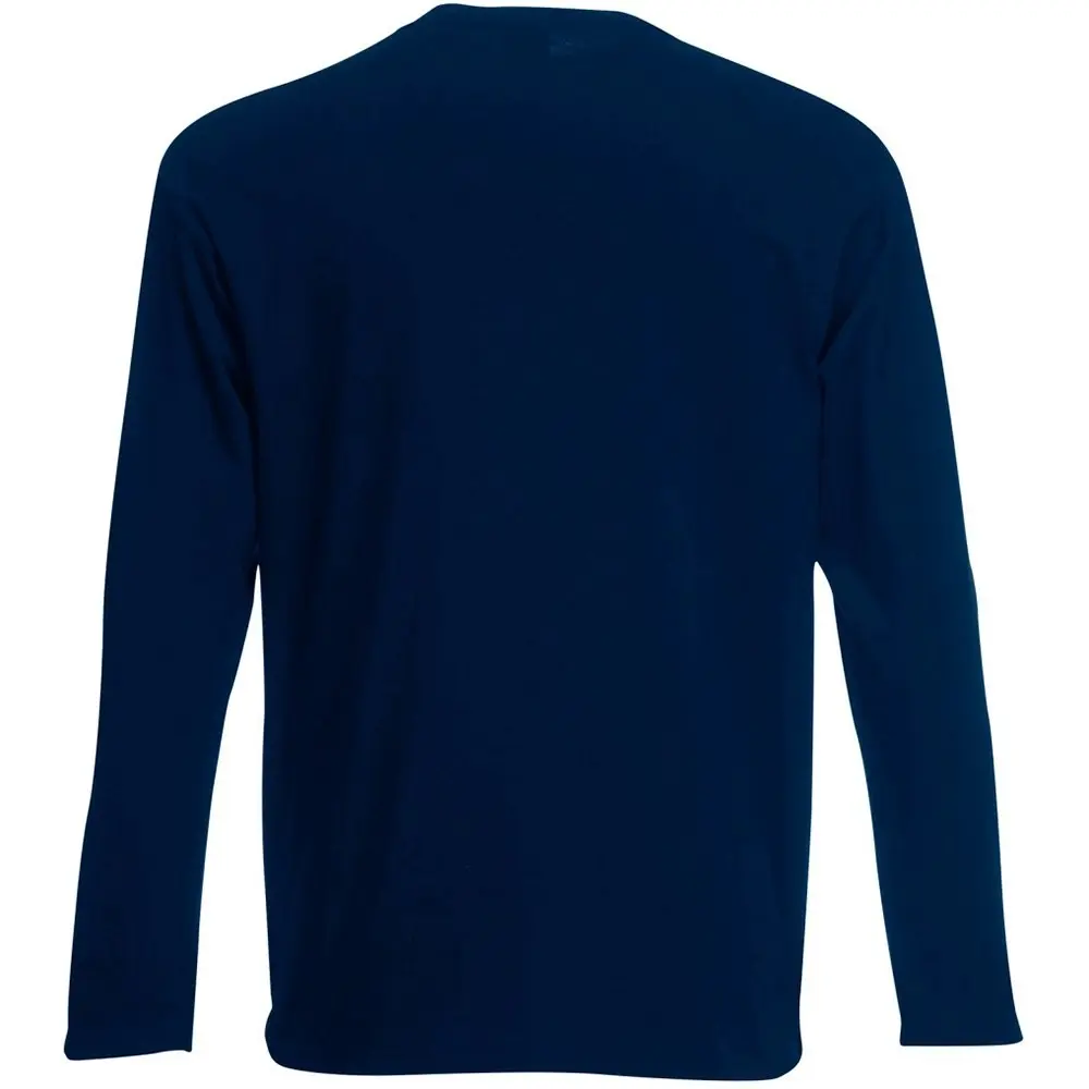 Fruit of the Loom Mens Valueweight Crew Neck Long Sleeve T-Shirt