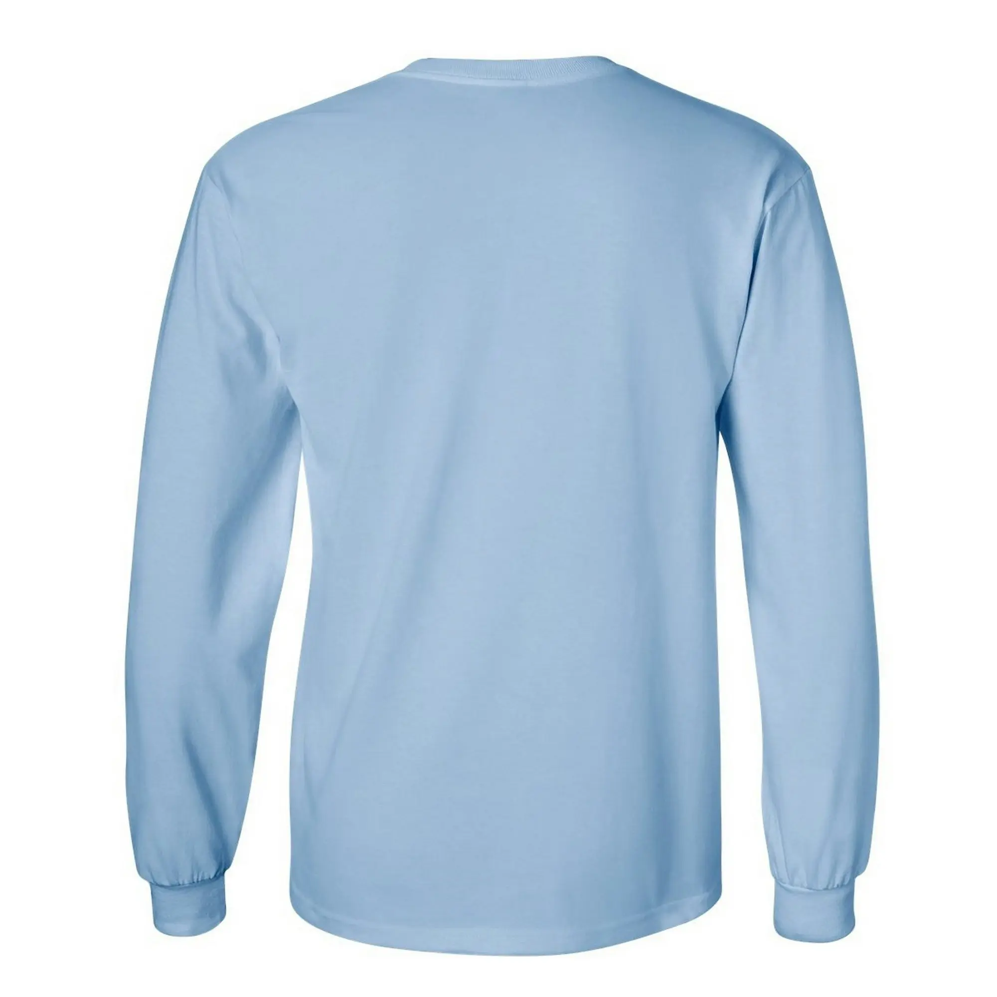 Gildan Mens Plain Crew Neck Ultra Cotton Long Sleeve T-Shirt