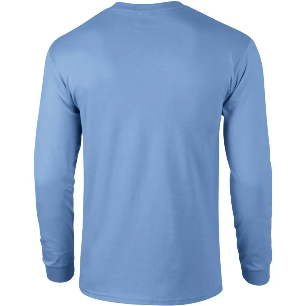 Gildan Mens Plain Crew Neck Ultra Cotton Long Sleeve T-Shirt