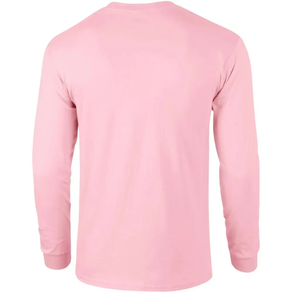 Gildan Mens Plain Crew Neck Ultra Cotton Long Sleeve T-Shirt