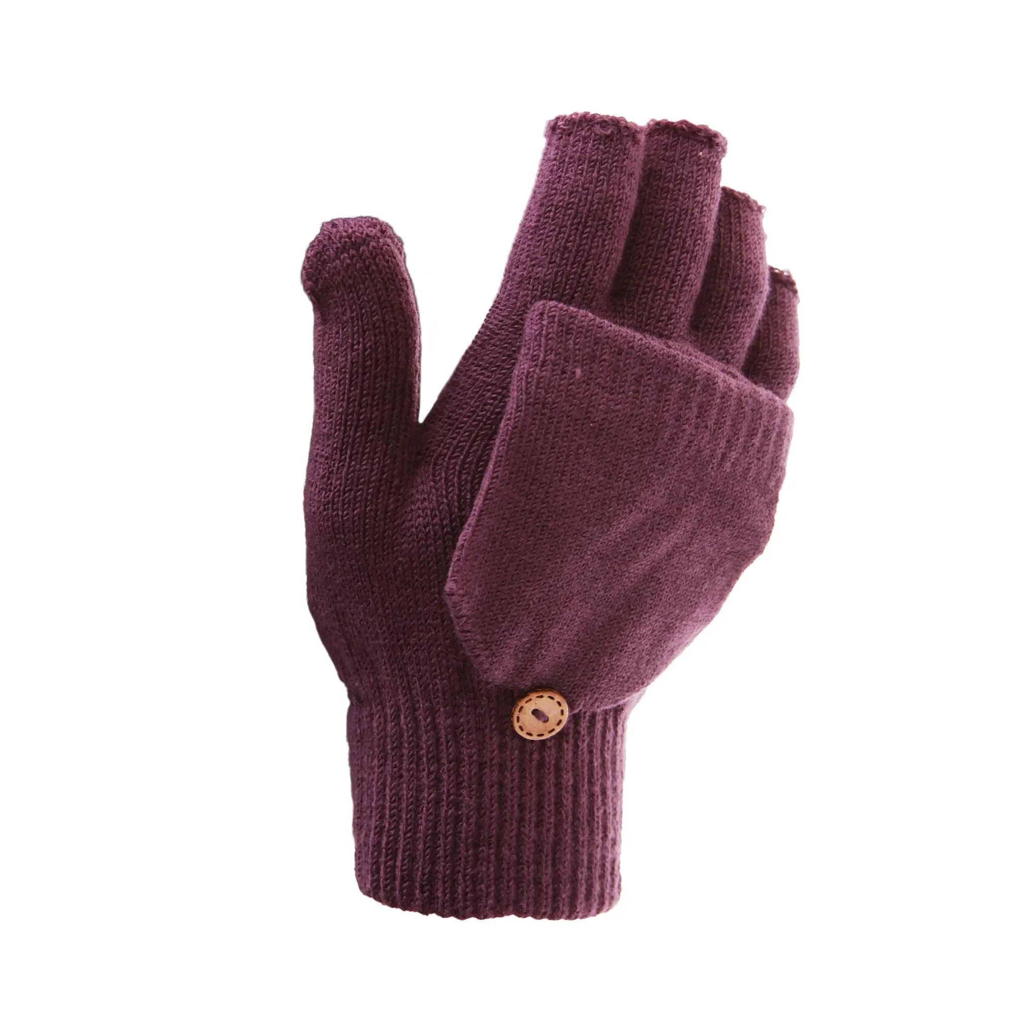 Floso Ladies/Womens Winter Capped Fingerless Magic Gloves