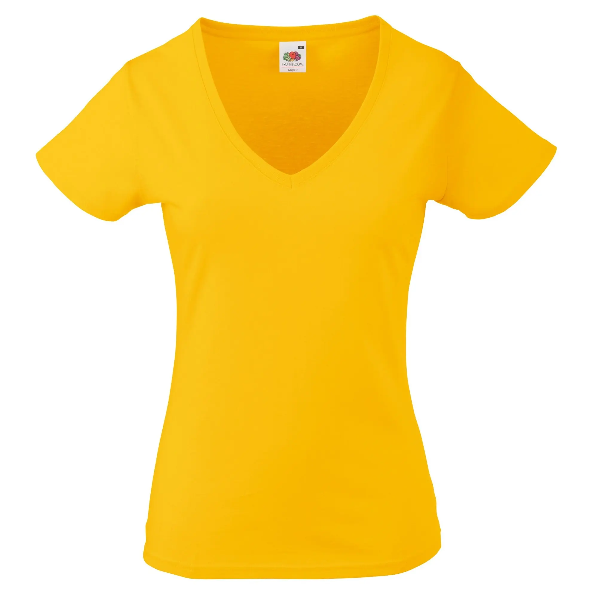 Fruit of the Loom Ladies Lady-Fit Valueweight V-Neck Short Sleeve T-Shirt