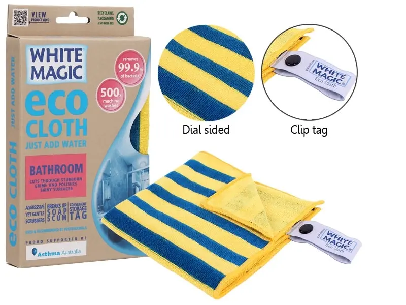 White Magic Microfibre Bathroom Eco Cloth