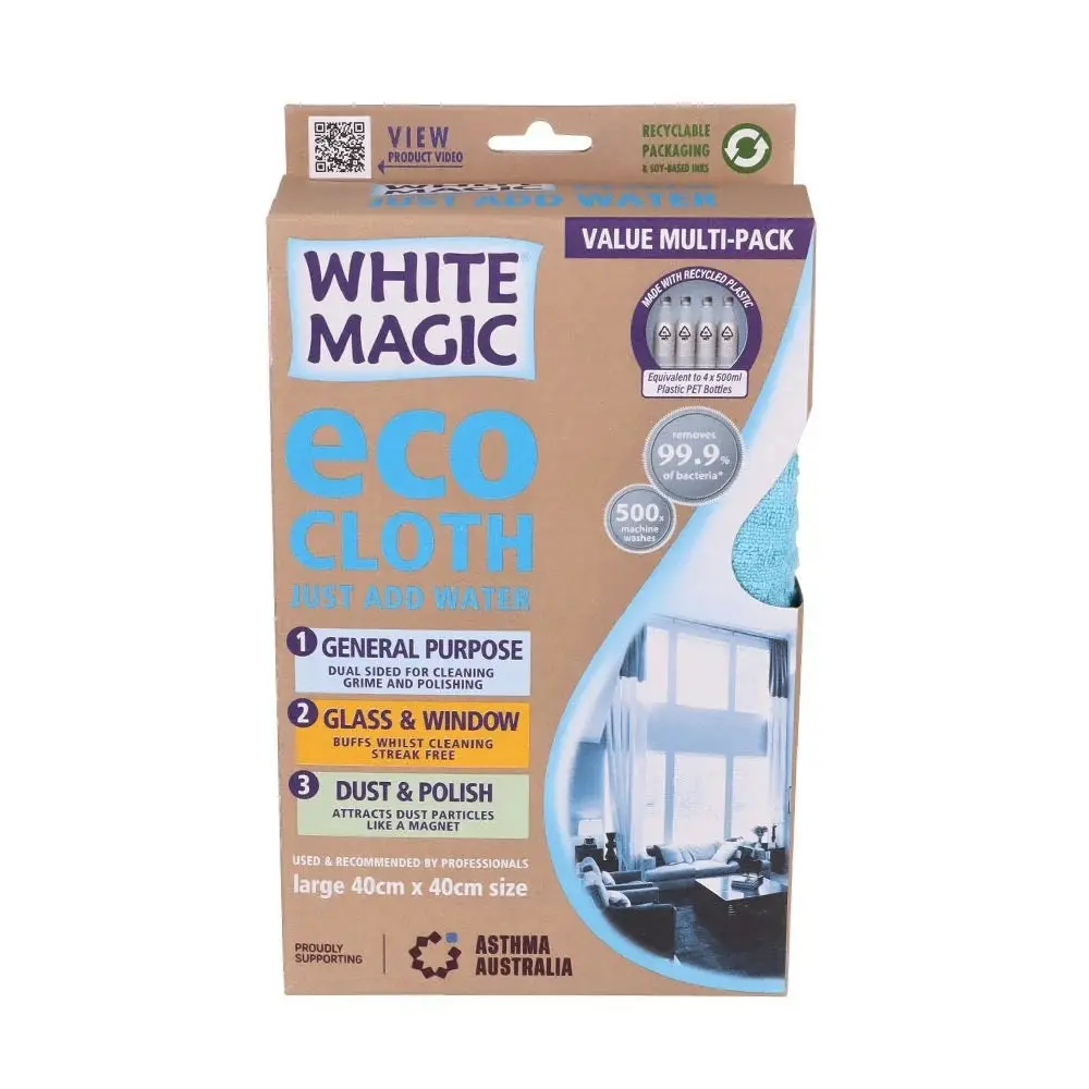 White Magic Microfibre Household Value Pack