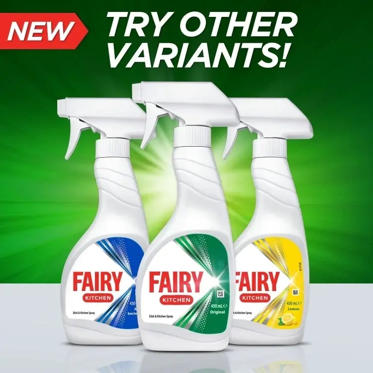 Fairy Antibacterial Dish & Kitchen Spray 450ml