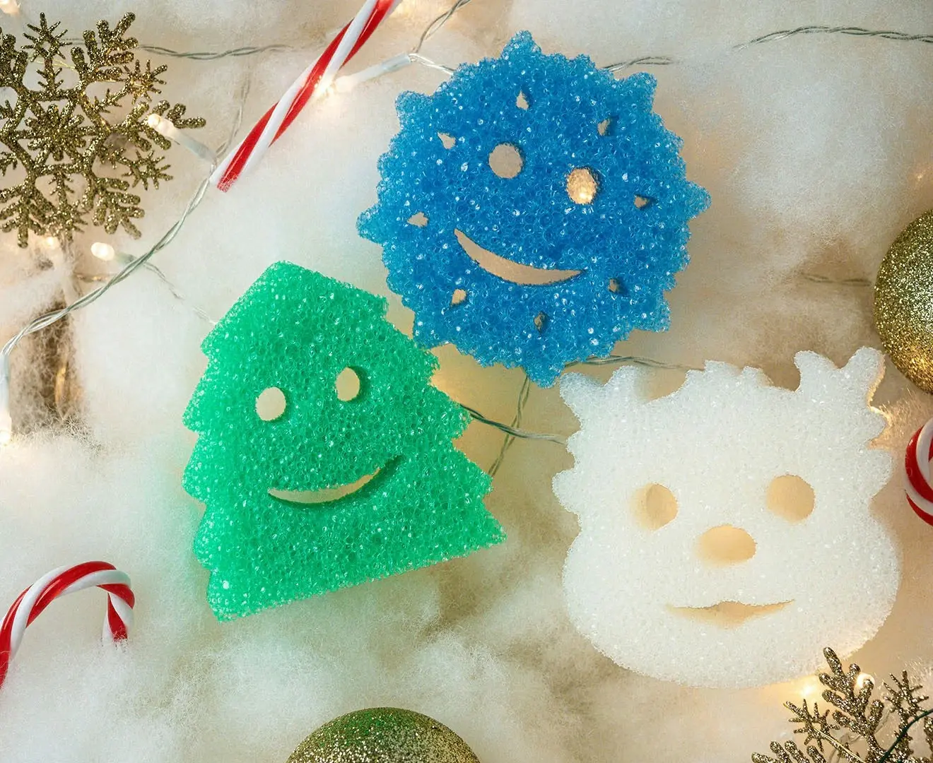 Scrub Daddy Christmas Shapes Scrubber (3pack) Limited Edition