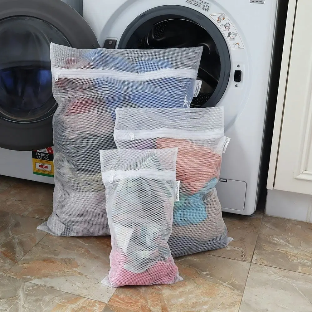 White Magic Eco Basics Recycled Plastic Laundry Bags Set 3