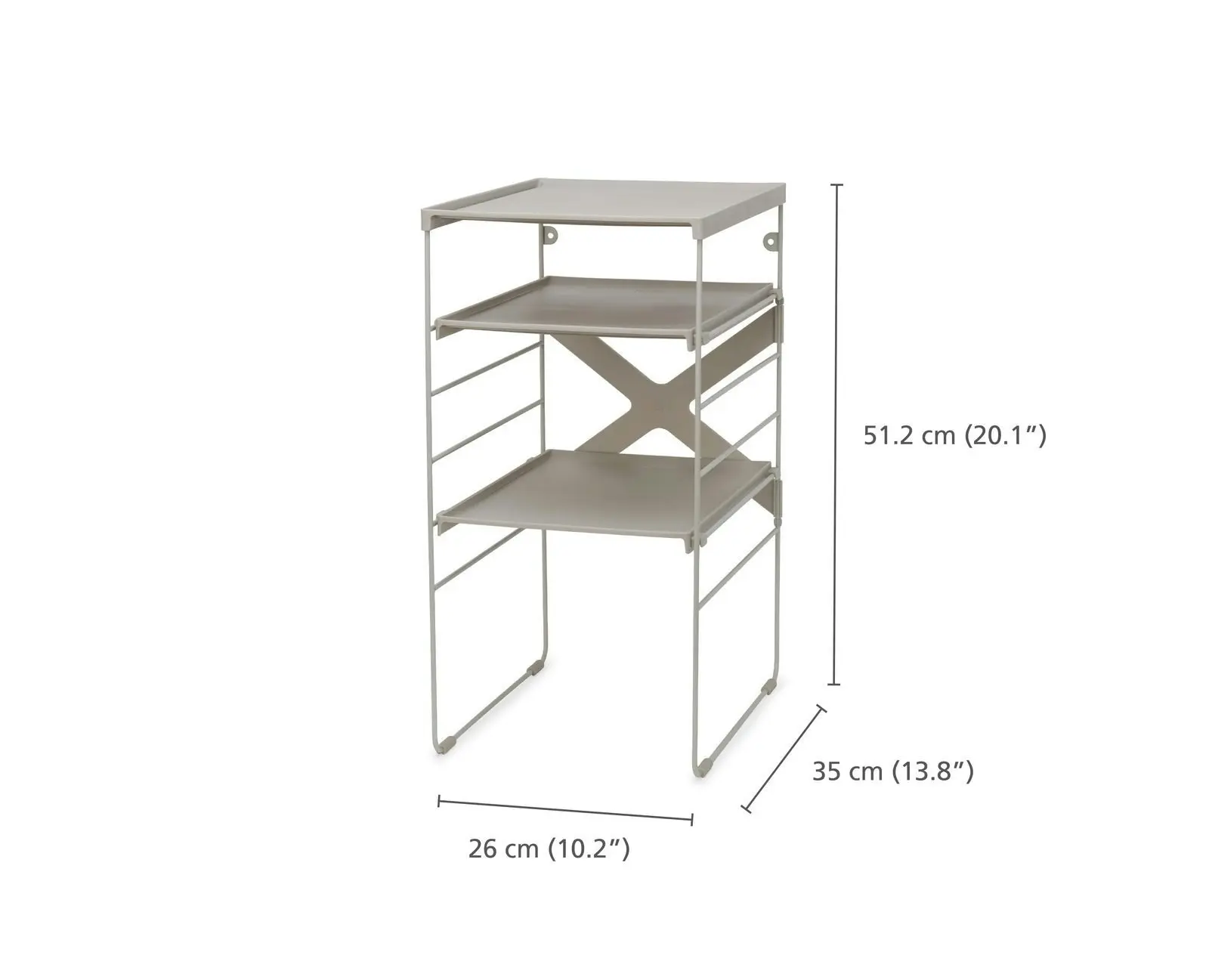 Joseph Joseph Level Adjustable Ecru Shoe Rack