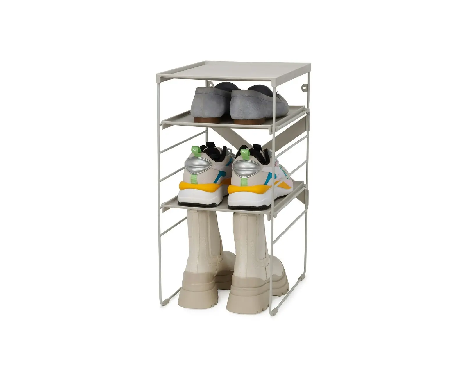 Joseph Joseph Level Adjustable Ecru Shoe Rack