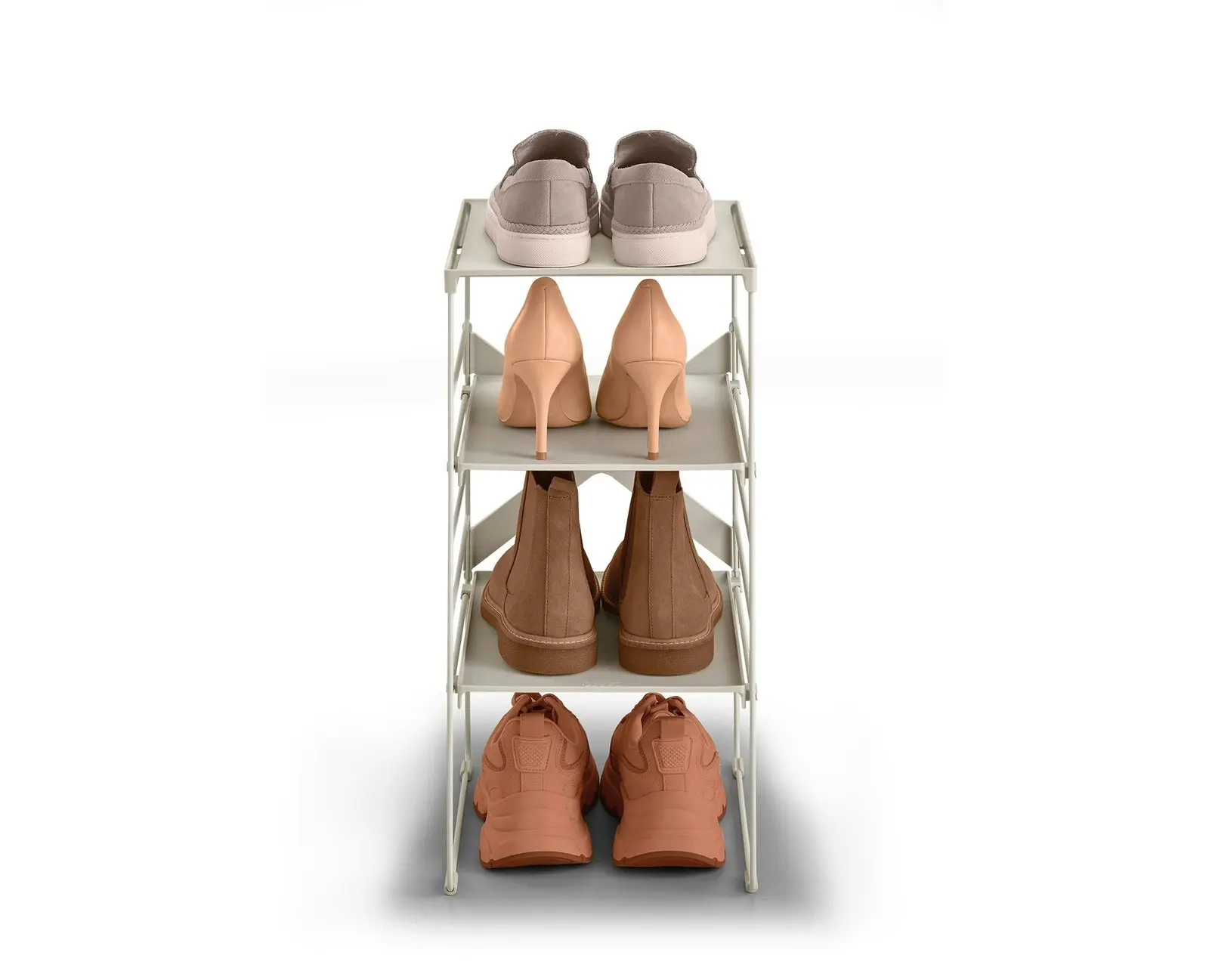 Joseph Joseph Level Adjustable Ecru Shoe Rack