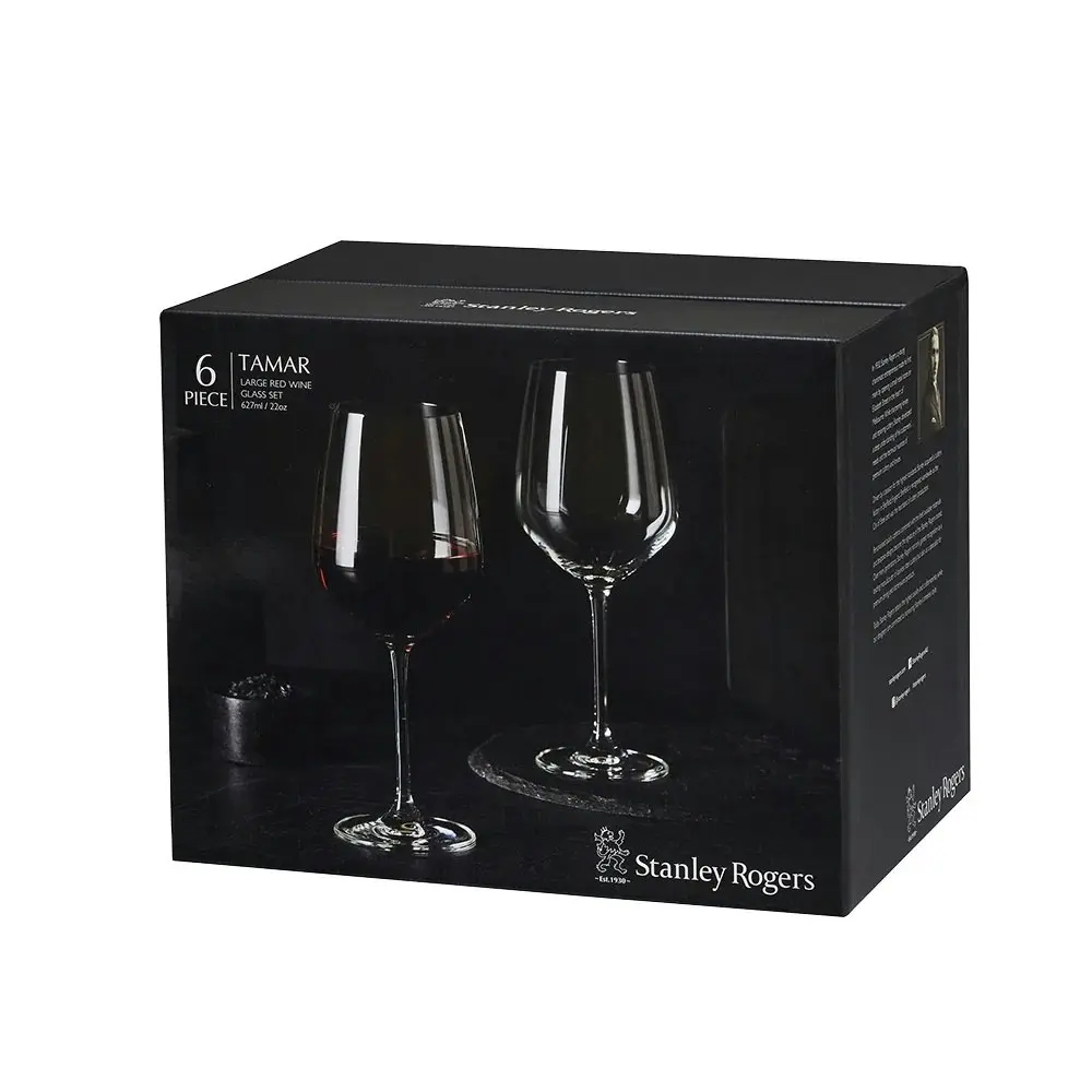 Stanley Rogers TAMAR LARGE RED WINE GLASSES 627ml SET 6