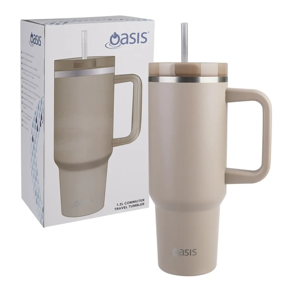 Oasis 1.2l Stainless Steel Commuter Travel Tumbler