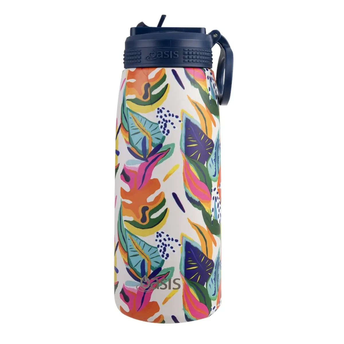 Oasis 780ml Patterned Insulated Sports Bottle With Straw