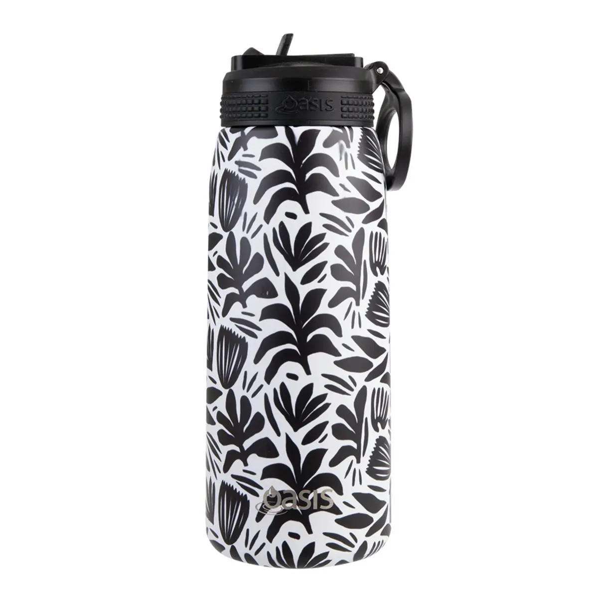 Oasis 780ml Patterned Insulated Sports Bottle With Straw