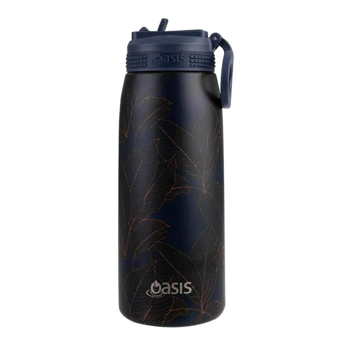 Oasis 780ml Patterned Insulated Sports Bottle With Straw