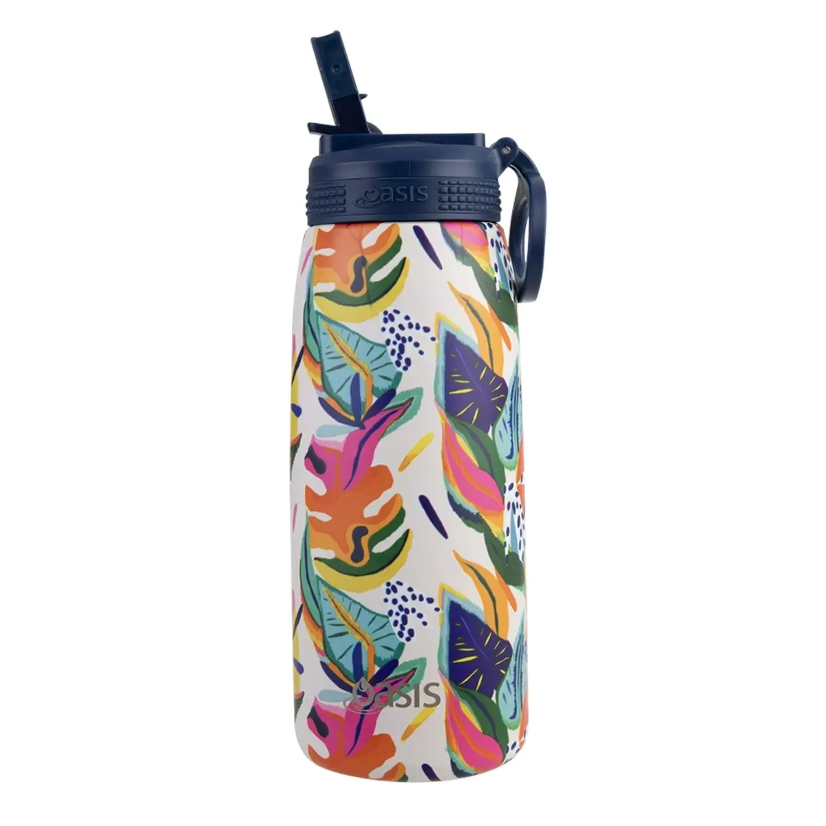 Oasis 780ml Patterned Insulated Sports Bottle With Straw