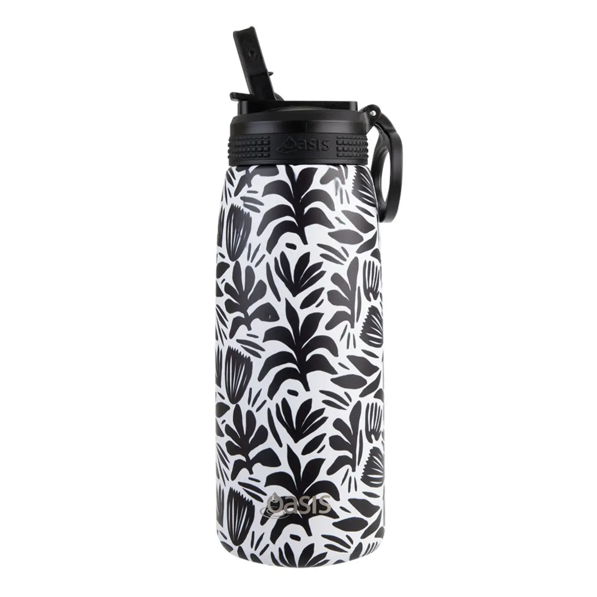 Oasis 780ml Patterned Insulated Sports Bottle With Straw