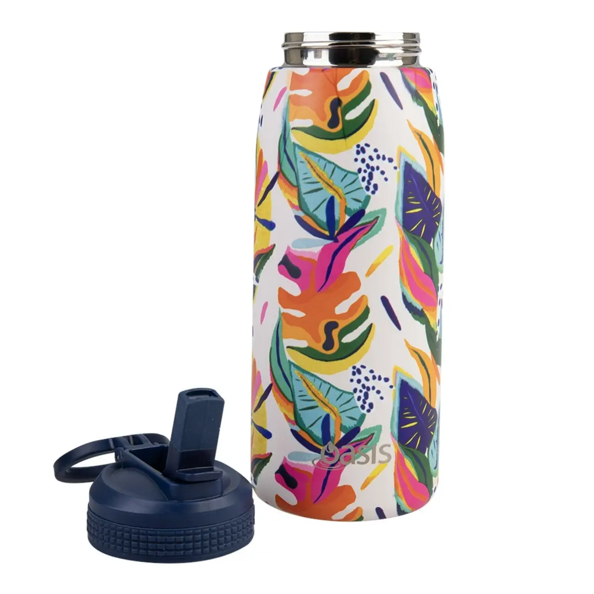 Oasis 780ml Patterned Insulated Sports Bottle With Straw