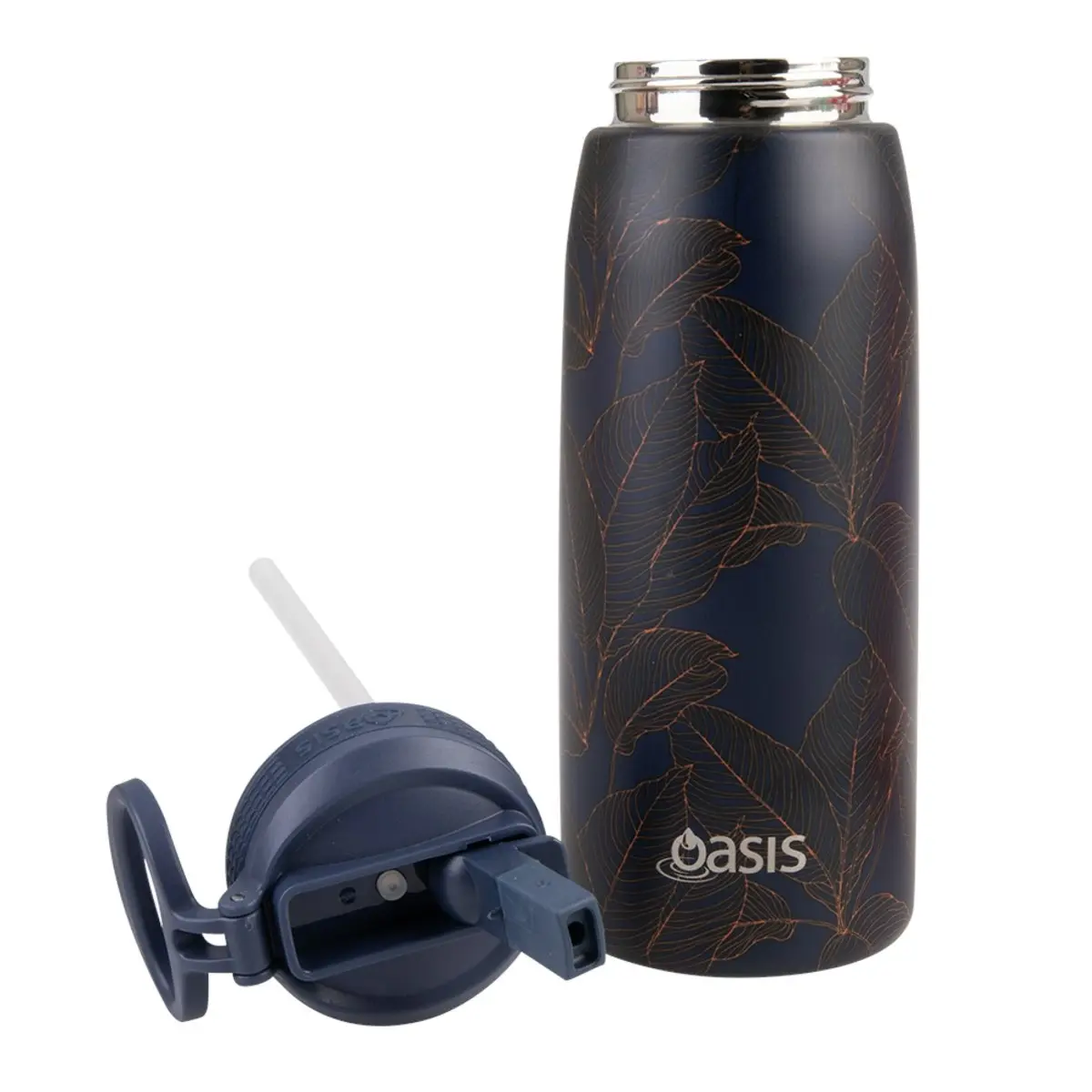 Oasis 780ml Patterned Insulated Sports Bottle With Straw