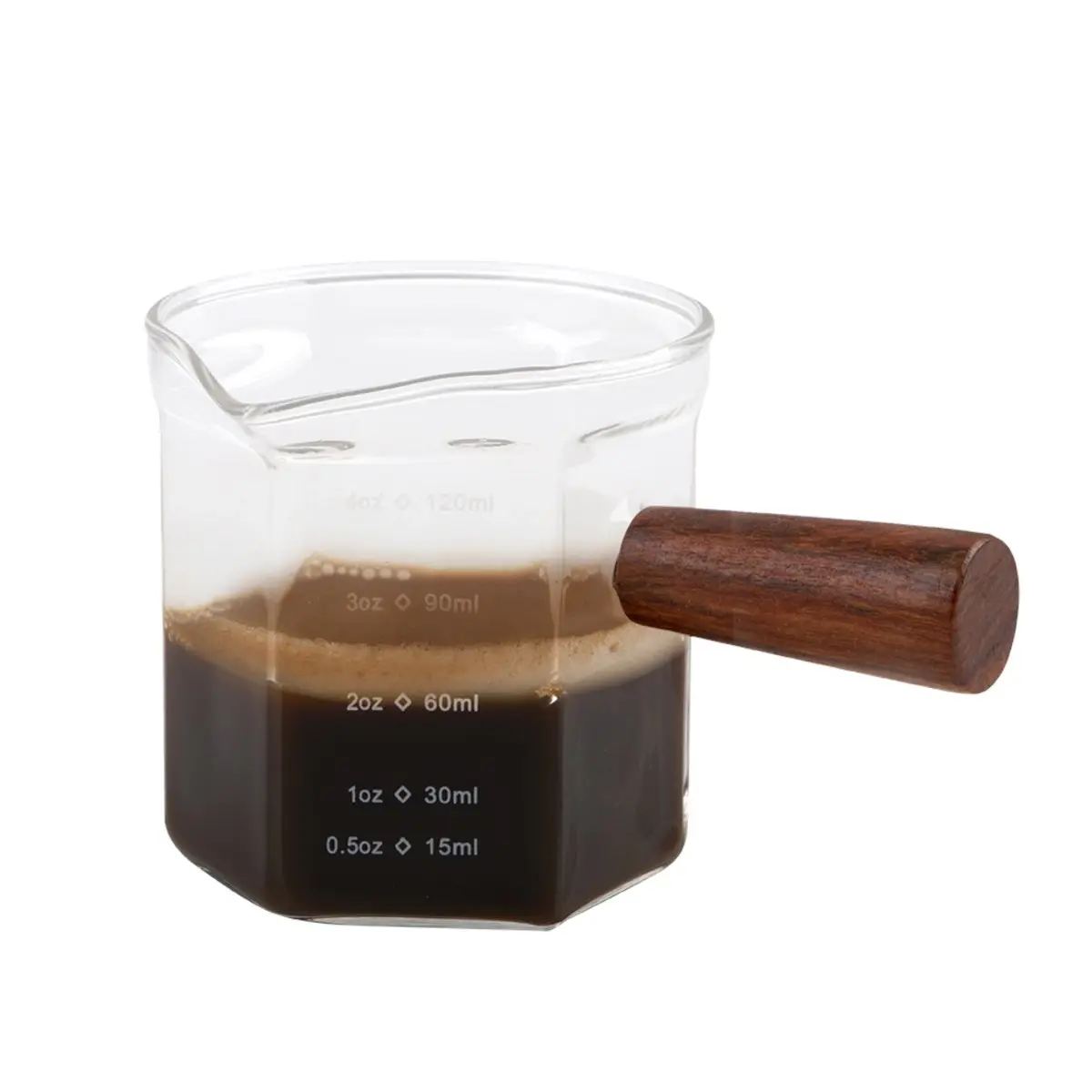 Casabarista Espresso Shot Glass With Wood Handle 120ml/4oz