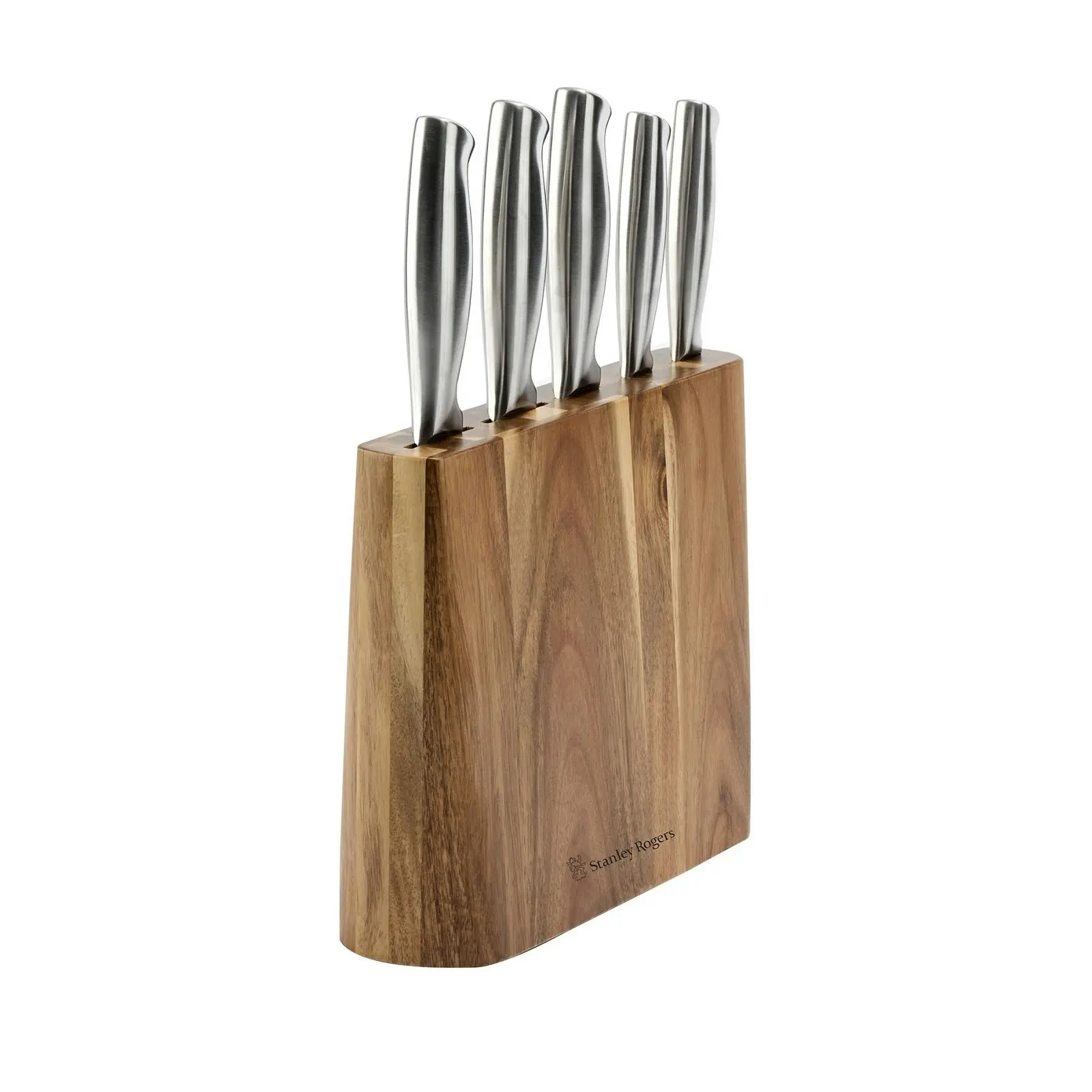 Stanley Rogers Slim Wedge 6 Piece Knife Block Set