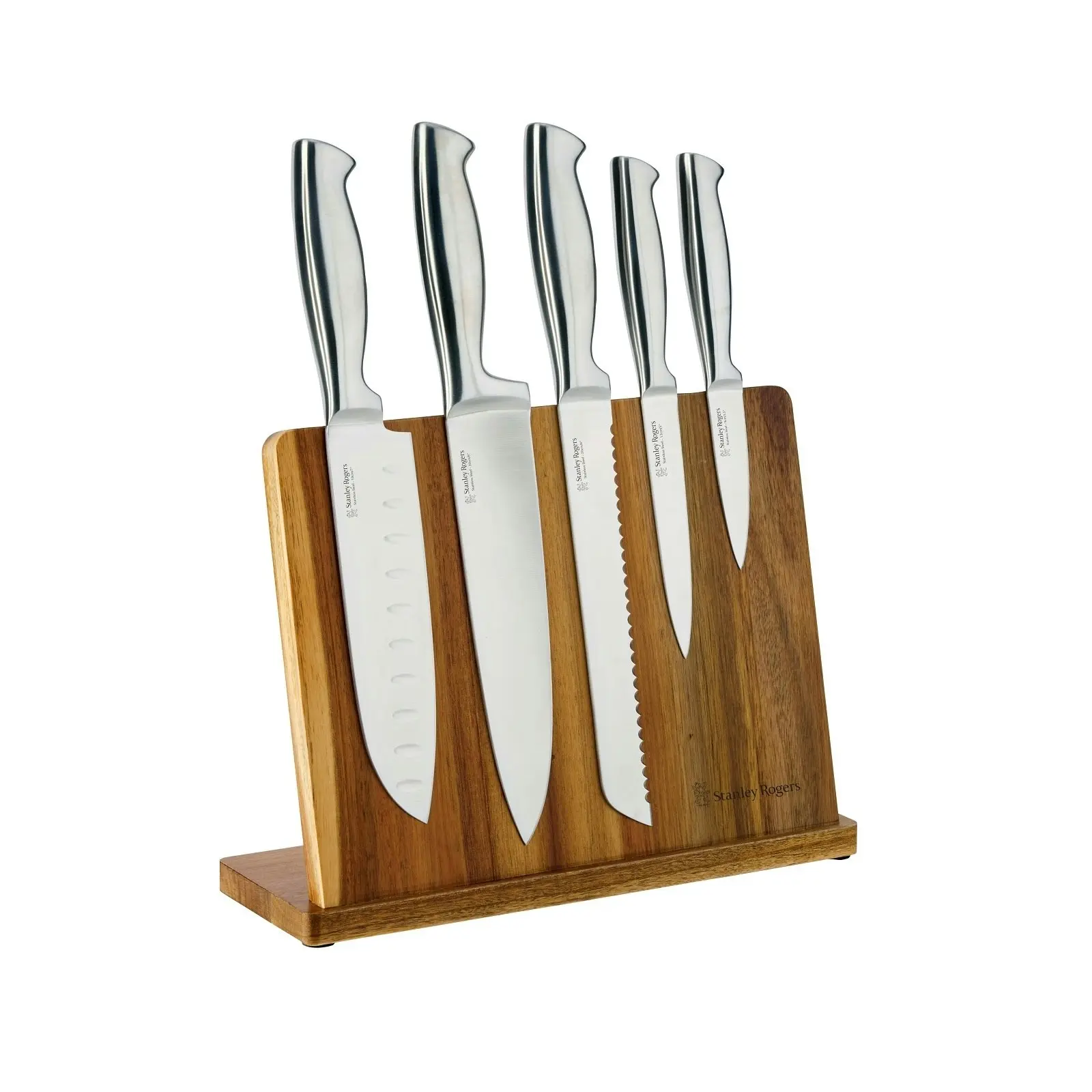 Stanley Rogers Magnetic 6 Piece Knife Block Set