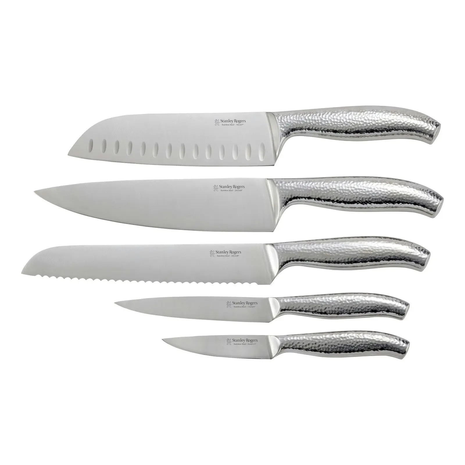 Stanley Rogers Domed Oval 6 Piece Knife Block Set