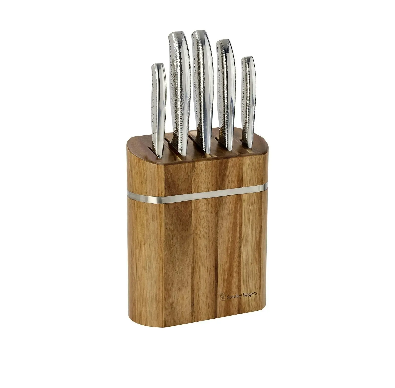 Stanley Rogers Domed Oval 6 Piece Knife Block Set