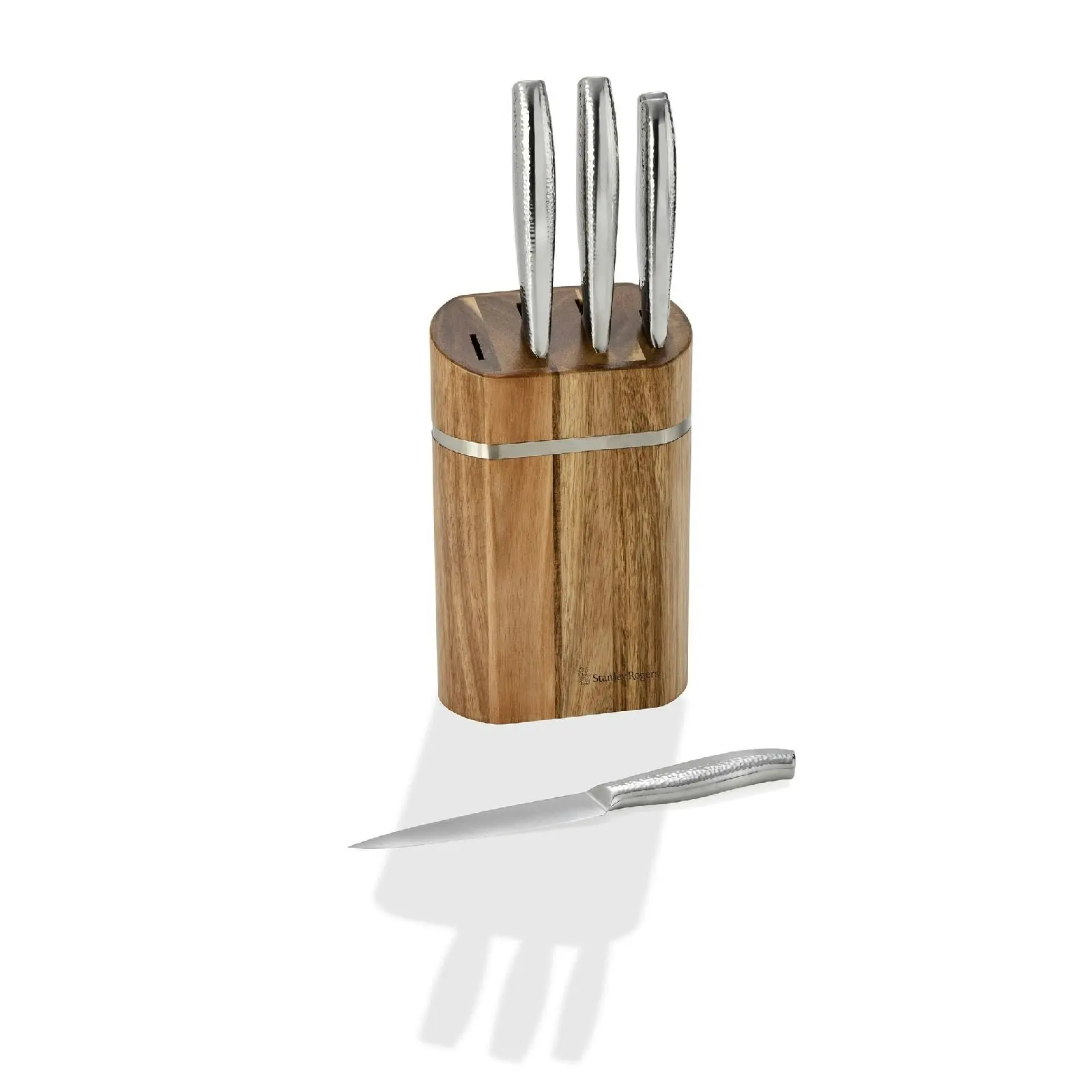 Stanley Rogers Domed Oval 5 Piece Knife Block Set