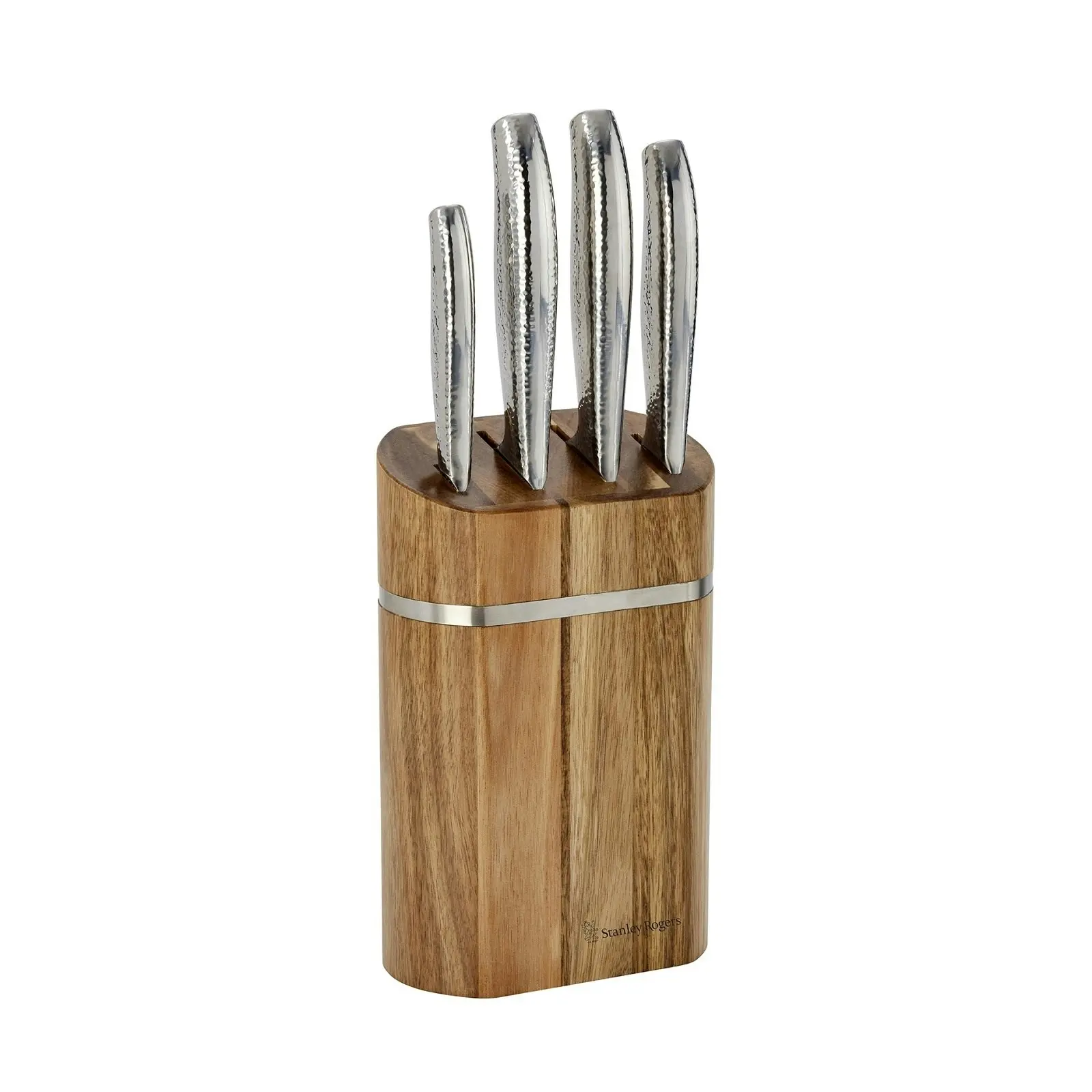 Stanley Rogers Domed Oval 5 Piece Knife Block Set