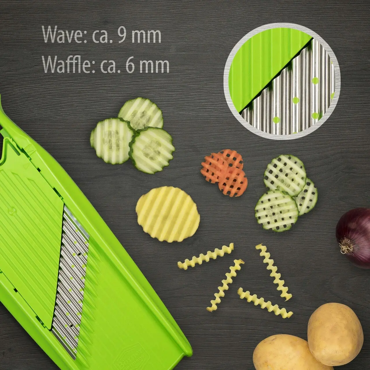 Borner Powerline Wave Waffle Cutter Bpa Free