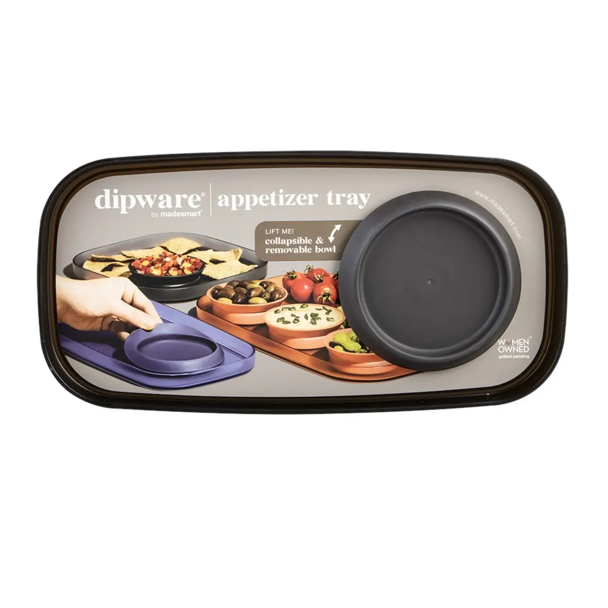 Madesmart APPETISER TRAY WITH BOWL 36 x 17cm