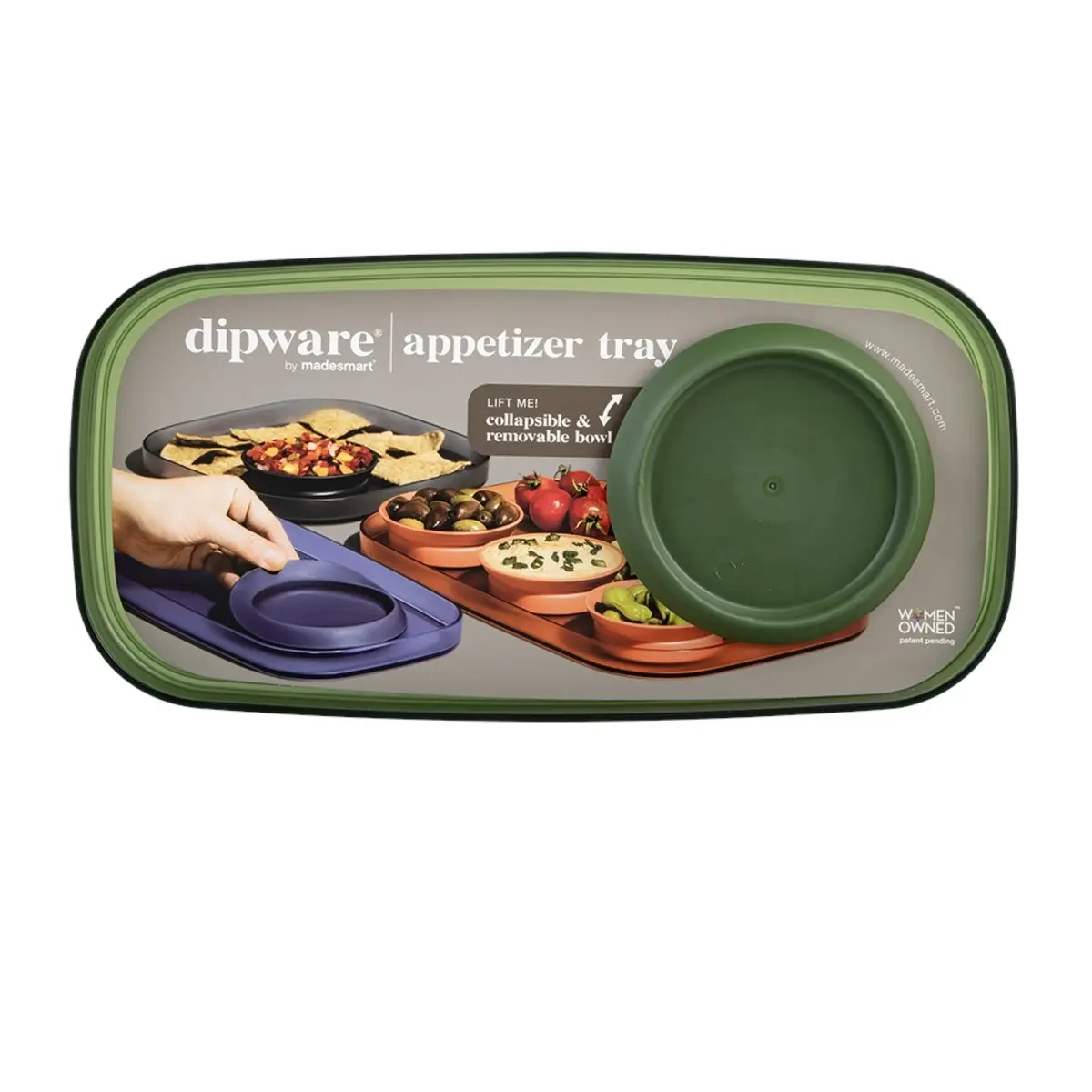 Madesmart APPETISER TRAY WITH BOWL 36 x 17cm