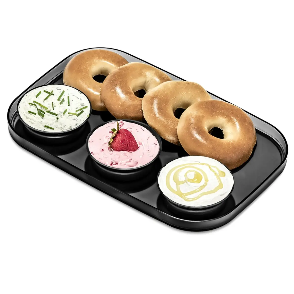 Madesmart Large Serving Tray With 3 Bowls 39 X 25cm