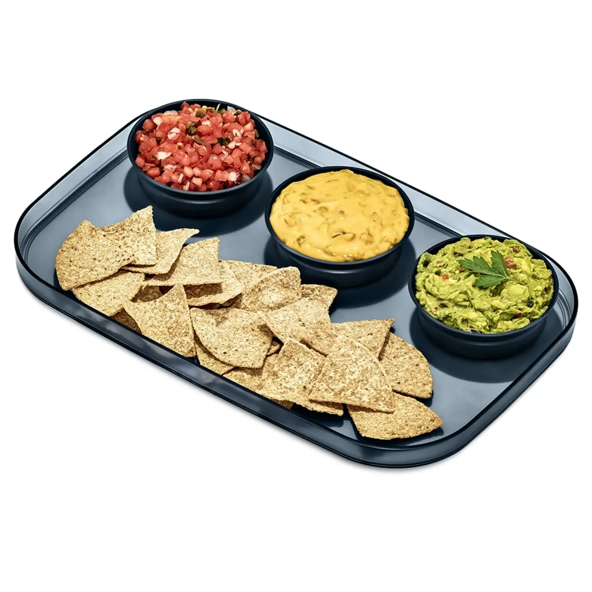 Madesmart Large Serving Tray With 3 Bowls 39 X 25cm