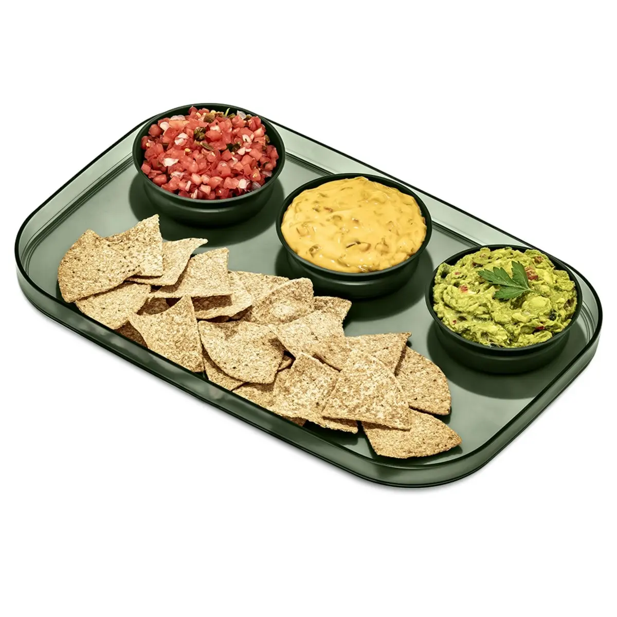 Madesmart Large Serving Tray With 3 Bowls 39 X 25cm