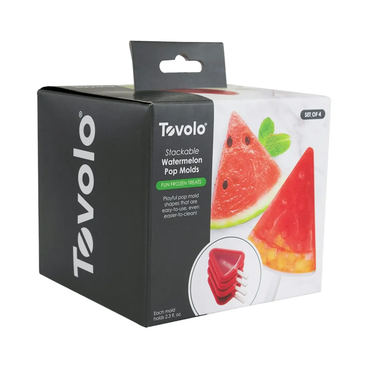 Tovolo Stackable Ice Pop Moulds Set 4   Watermelon